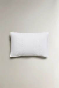 EMBROIDERED THROW PILLOW COVER