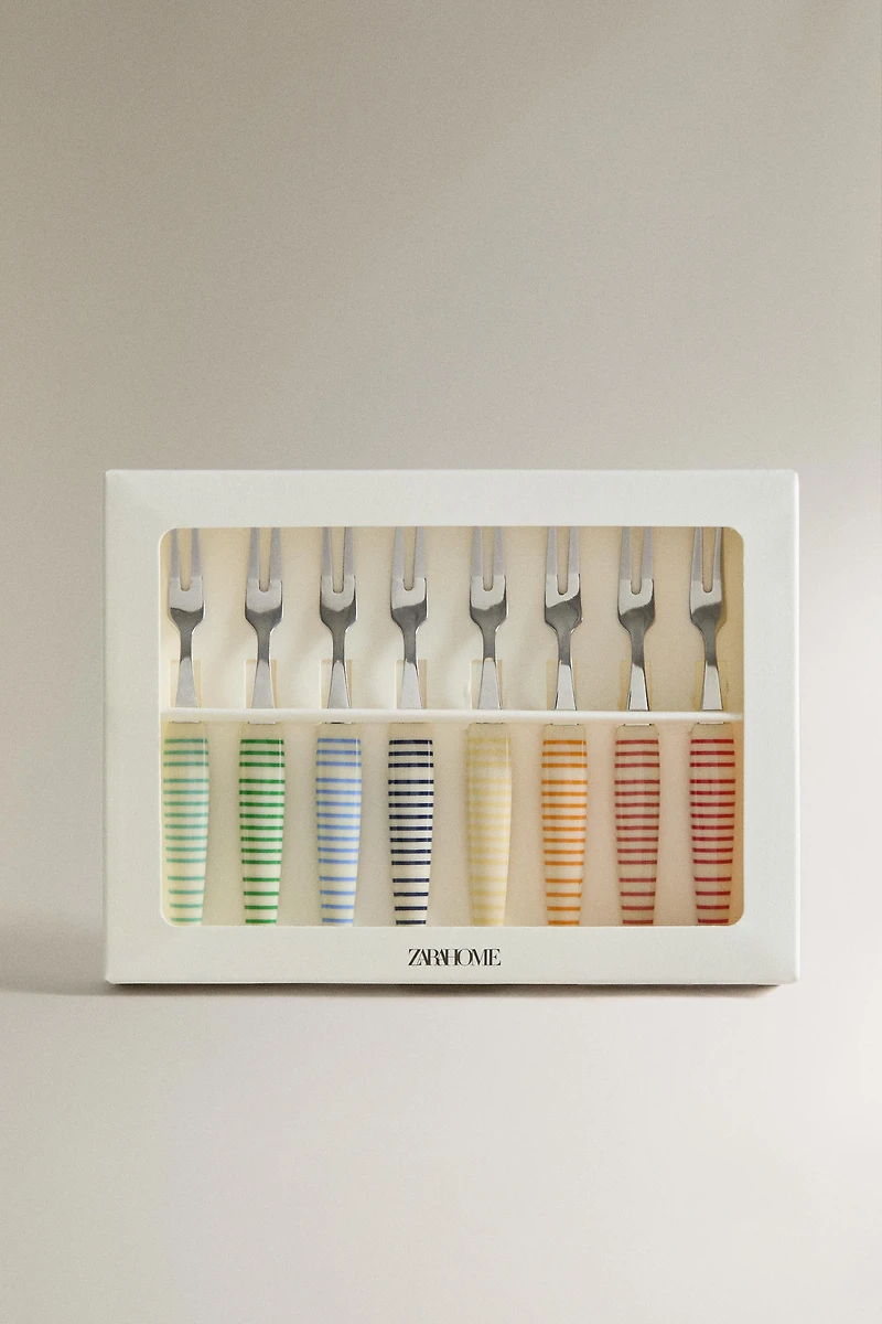 STRIPED APPETIZER PICKS (PACK OF 8)