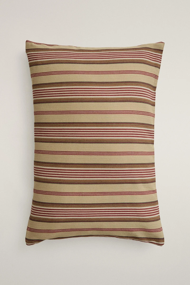 HOUSSE DE COUSSIN COTON RAYURES TEXTURÉES | KATHARINE POLE