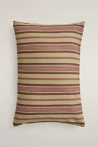 HOUSSE DE COUSSIN COTON RAYURES TEXTURÉES | KATHARINE POLE