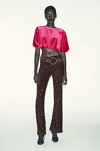 TOP BOULE EN VELOURS