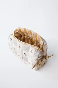 QUILTED MATERNITY TOILETRY BAG