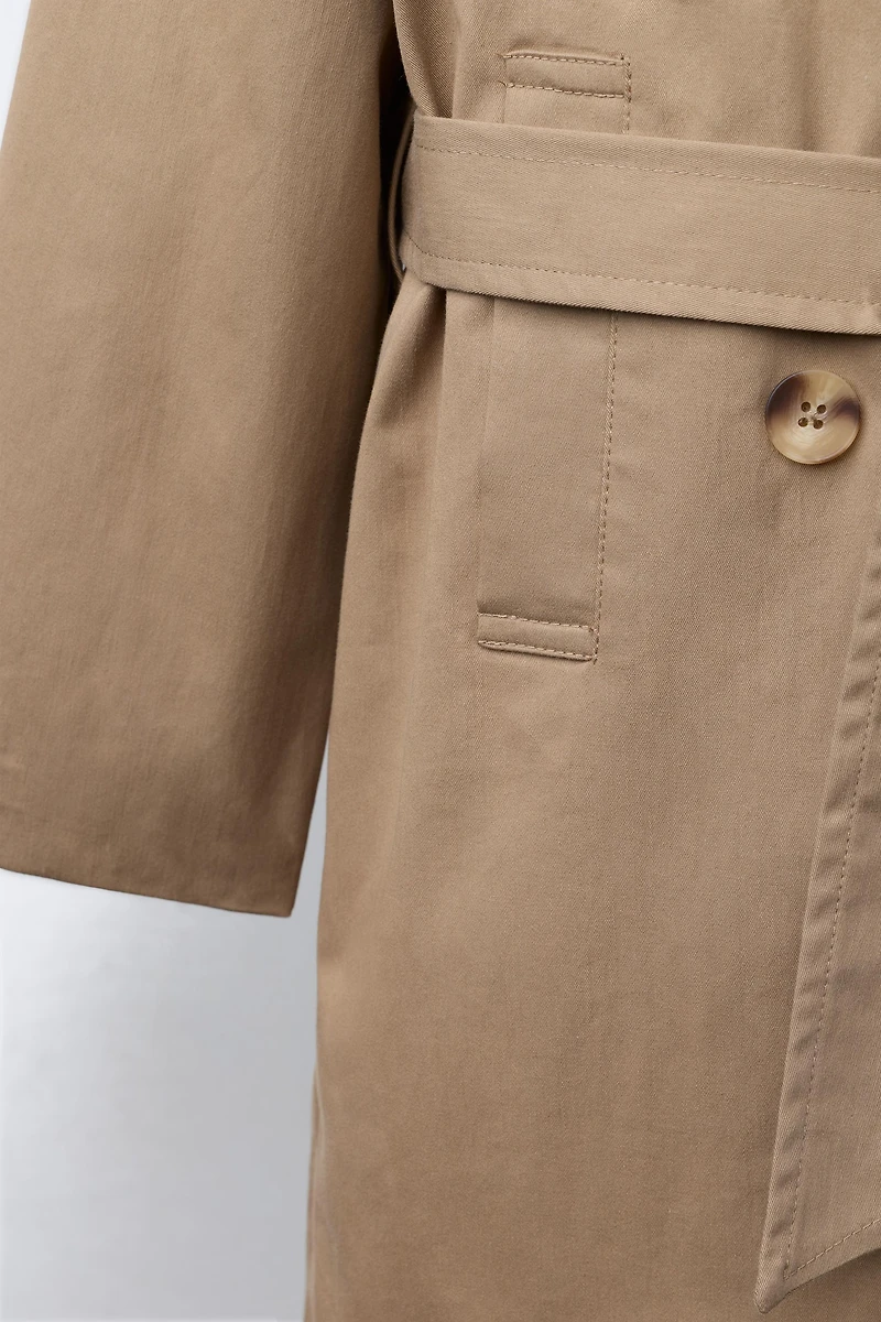 TRENCH LONG À CEINTURE