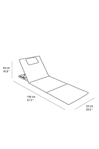FOLDABLE FLOOR BEACH LOUNGER