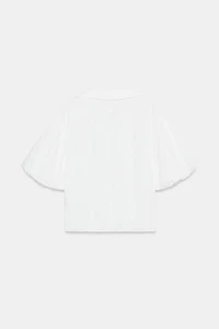 EMBROIDERED PUFF SLEEVE SHIRT