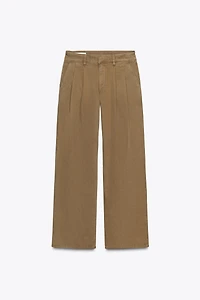 LOW-RISE CHINO PANTS