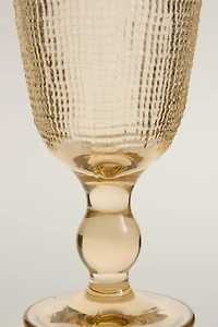 VERRE À VIN EN VERRE EN RELIEF