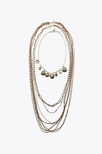 3-PACK OF BEADED CHAIN CHARM NECKLACES