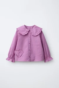 HEART STRIPED SHIRT
