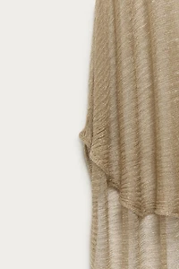 METALLIC THREAD KNIT MAXI DRESS MARISA BERENSON X ZARA