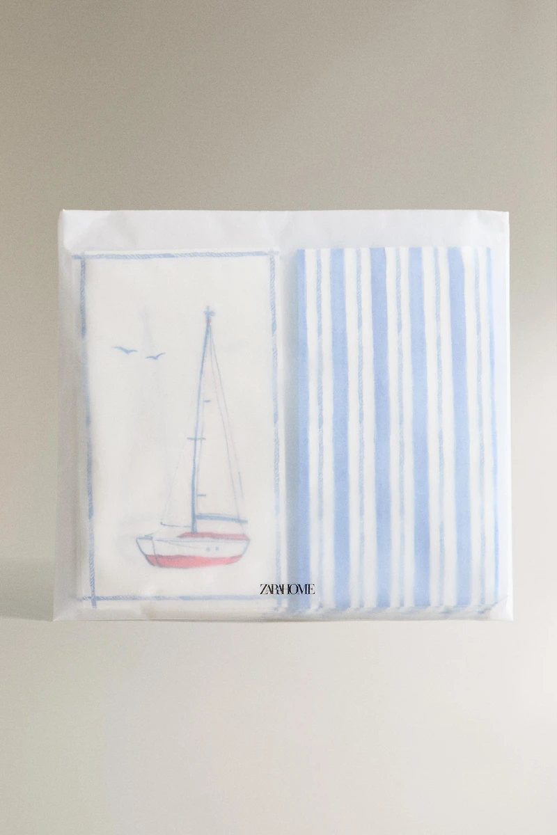 SET OF BOAT PAPER NAPKINS (30 UNITS)