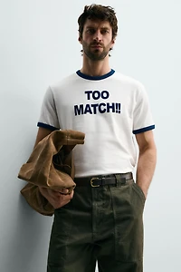 TEXT RINGER T-SHIRT