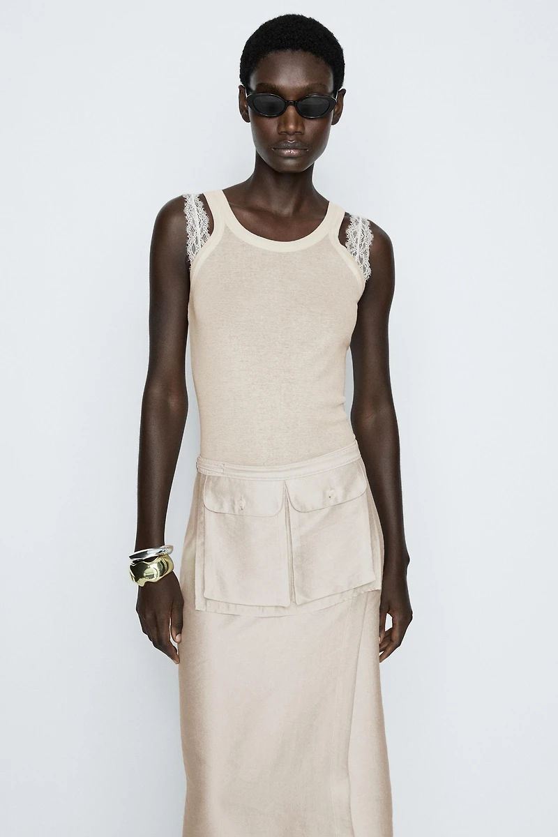 Double strap detail top - STUDIO