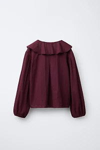 ROMANTIC RUFFLED COLLAR SHIRT