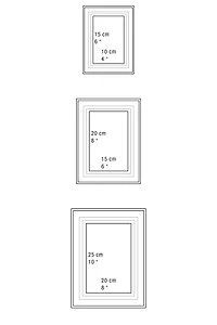 METAL PICTURE FRAME WITH STEPPED MAT