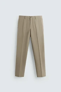 TEXTURED SUIT PANTS