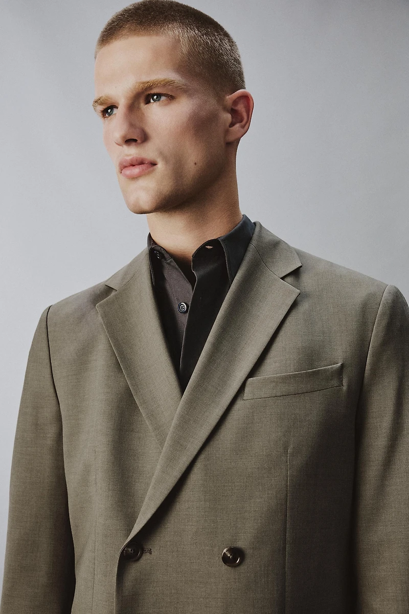 DOUBLE BREASTED SUIT JACKET