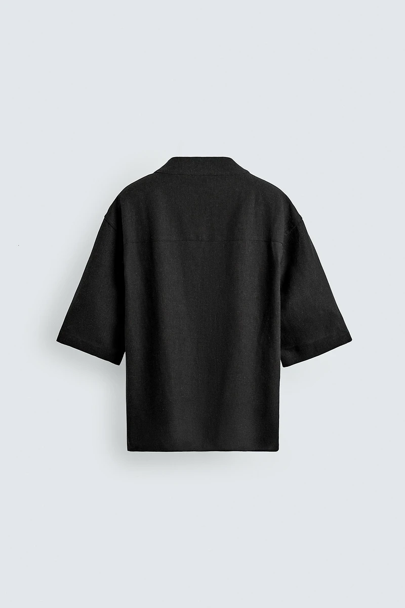 RELAXED FIT VISCOSE-HEMP SHIRT