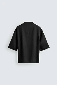 RELAXED FIT VISCOSE-HEMP SHIRT