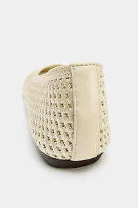BRAIDED EFFECT BALLET FLATS