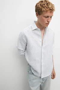 100% linen regular fit shirt