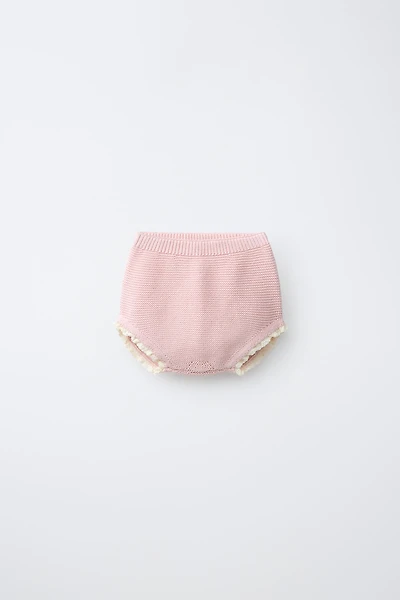 CONTRAST LACE KNIT BOTTOMS