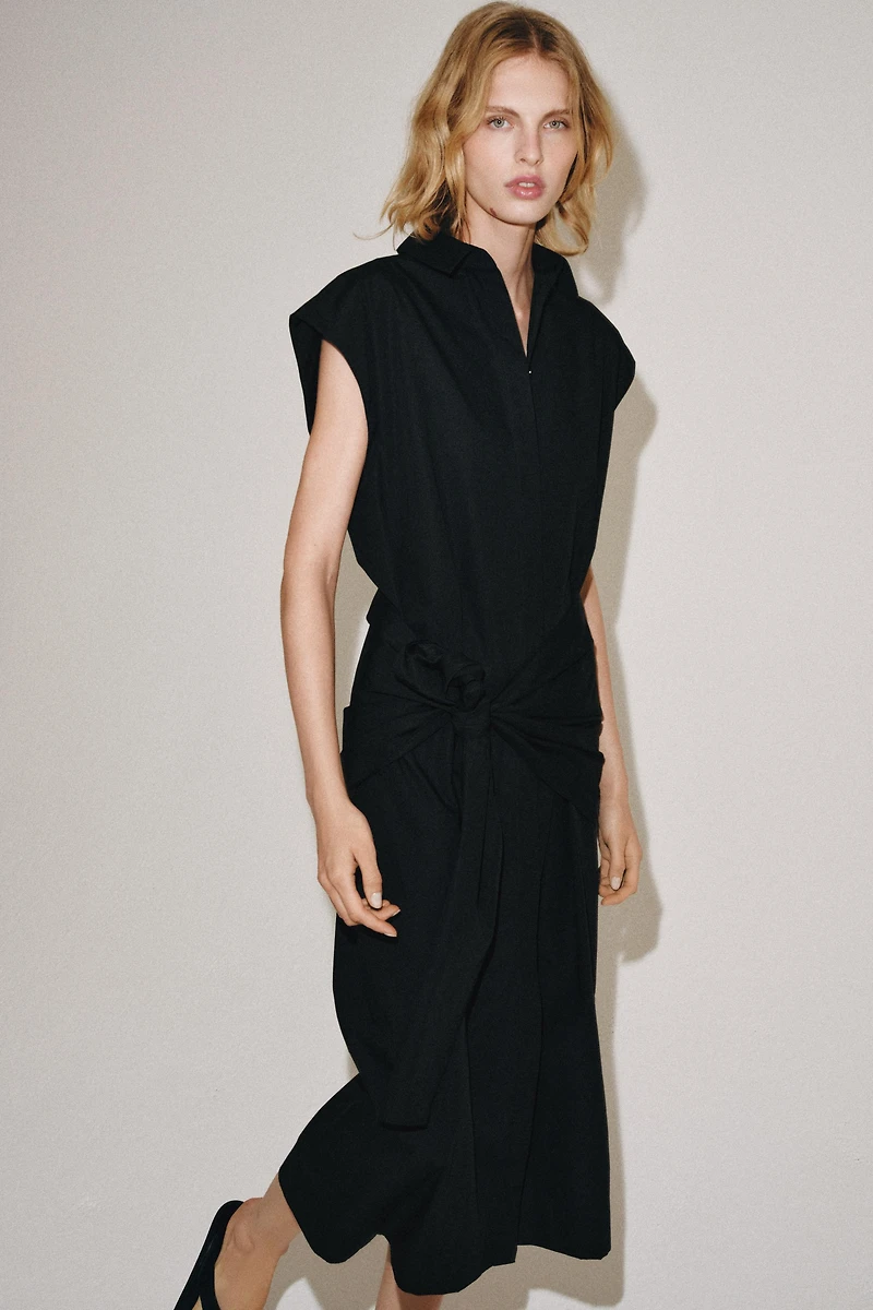 ZW COLLECTION SASH SHIRT DRESS
