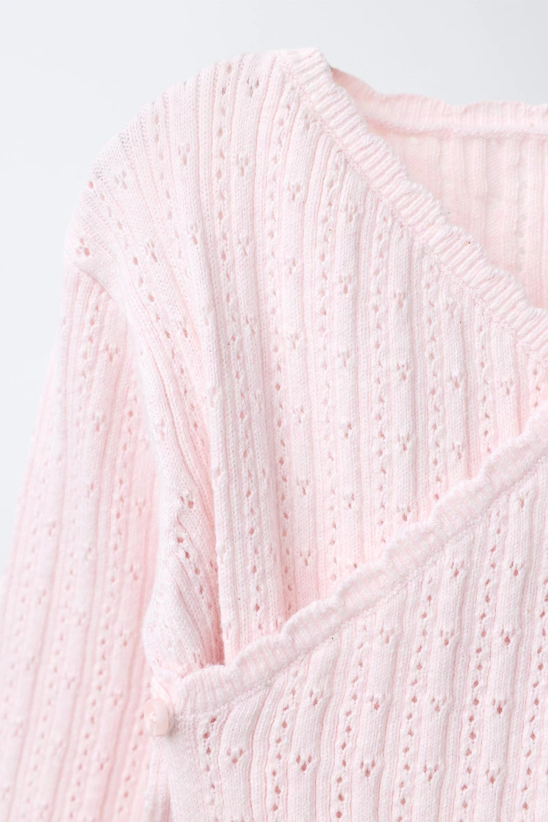 PULL EN MAILLE AJOURÉ