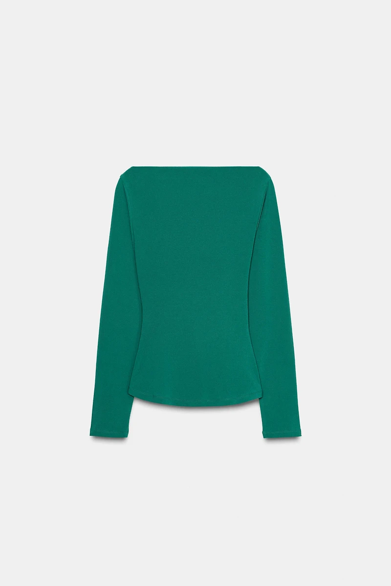 DRAPED WAIST TOP