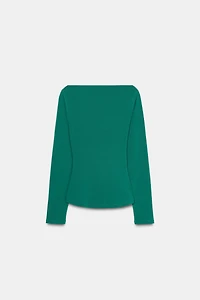 DRAPED WAIST TOP