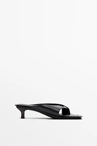 Leather heeled sandals - STUDIO