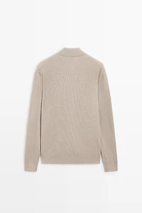 100% cotton knit pocket cardigan