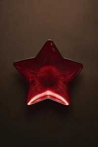 CHRISTMAS STAR GLASS BOWL