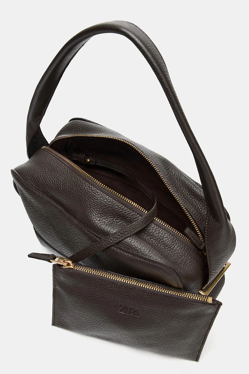 LEATHER SHOULDER BAG