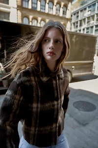 30% WOOL CHECKERED JACKET