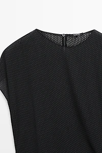 Robe longue fluide imprimée avec nœud