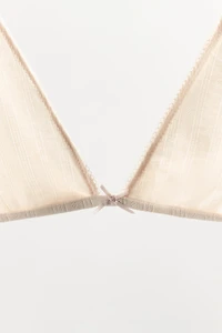 POINTELLE TRIANGLE BRA