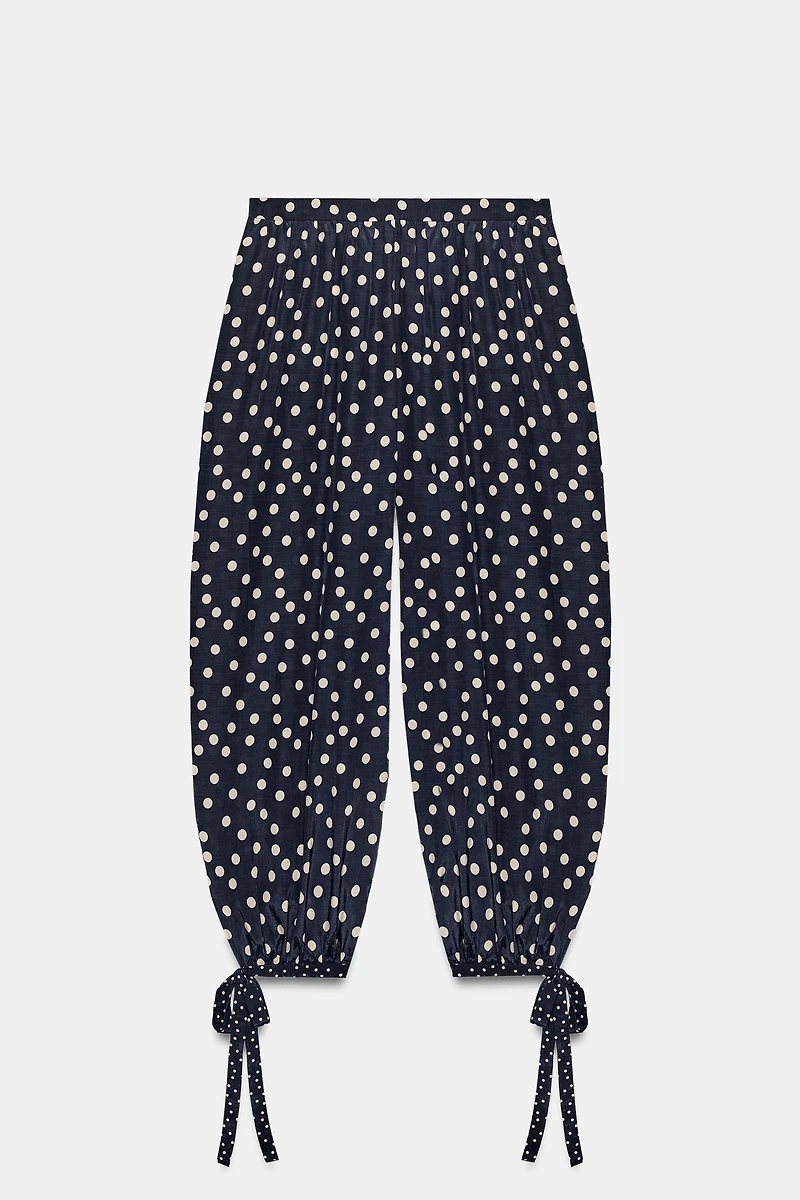 ZW COLLECTION POLKA DOT BALLOON PANTS