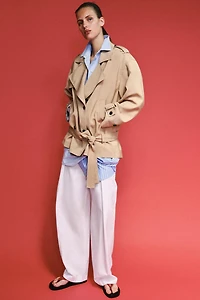 BELTED TRENCH JACKET