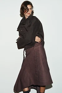 JUPE PARÉO ASYMÉTRIQUE EFFET DÉLAVÉ