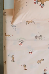CHILDREN'S SKATING DOG FLAT SHEET