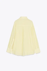 STRIPED GAUZE OVERSIZED SHIRT