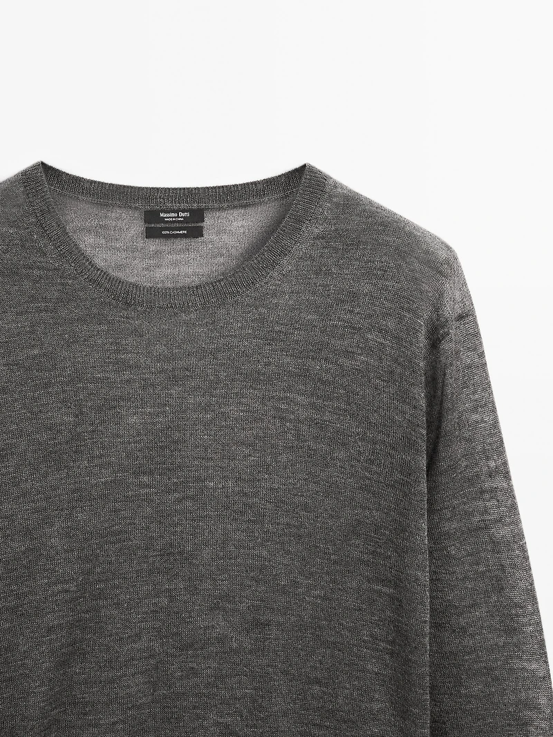 100% cashmere fine knit sweater