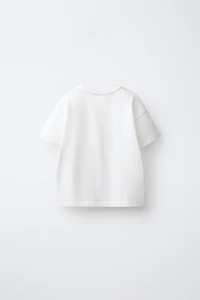 T-SHIRT UNI À CŒUR BRODÉ