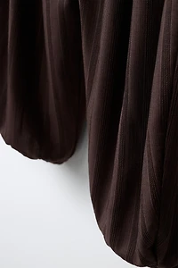 TEXTURED BLOOMER PANTS