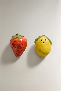 FRUIT SALT AND PEPPER SHAKER SET