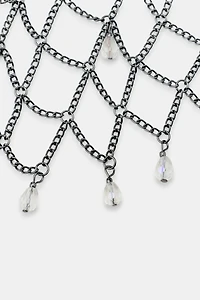 BEADED CHAIN HEADPIECE