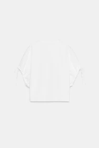 COTTON T-SHIRT WITH TIES