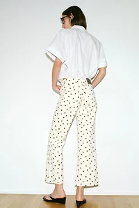 JEAN Z1975 MINI FLARE TAILLE NORMALE À POIS