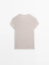 T-shirt à manches courtes détails brillants